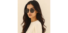 Load image into Gallery viewer, Black Round Full Rim Unisex Sunglasses by Vincent Chase-226145