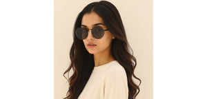 Black Round Full Rim Unisex Sunglasses by Vincent Chase-226145