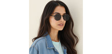 Load image into Gallery viewer, Black Round Full Rim Unisex Sunglasses by Vincent Chase-226145