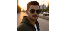 Load image into Gallery viewer, Black Round Full Rim Unisex Sunglasses by Vincent Chase-226145