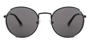 Black Round Full Rim Unisex Sunglasses by Vincent Chase-226145