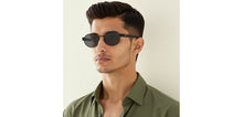 Load image into Gallery viewer, Black Round Full Rim Unisex Sunglasses by Vincent Chase Polarized-228445