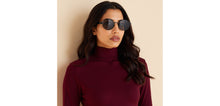 Load image into Gallery viewer, Black Round Full Rim Unisex Sunglasses by Vincent Chase Polarized-228445