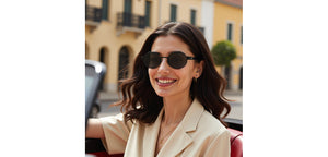 Black Round Full Rim Unisex Sunglasses by Vincent Chase Polarized-228445