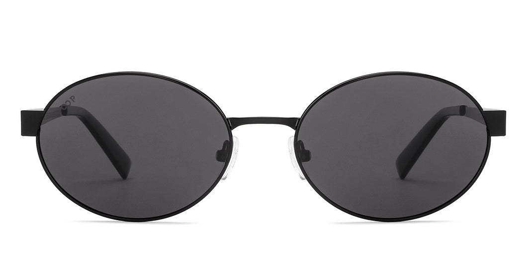 Black Round Full Rim Unisex Sunglasses by Vincent Chase Polarized-228445