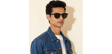 Load image into Gallery viewer, Black Round Full Rim Unisex Sunglasses by Vincent Chase Polarized-228817