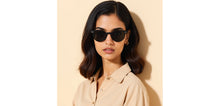 Load image into Gallery viewer, Black Round Full Rim Unisex Sunglasses by Vincent Chase Polarized-228817