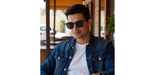 Load image into Gallery viewer, Black Round Full Rim Unisex Sunglasses by Vincent Chase Polarized-228817