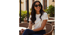 Black Round Full Rim Unisex Sunglasses by Vincent Chase Polarized-228817