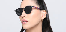 Load image into Gallery viewer, Black Round Full Rim Unisex Sunglasses by Vincent Chase Polarized-216801