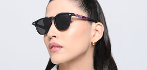 Black Round Full Rim Unisex Sunglasses by Vincent Chase Polarized-216801