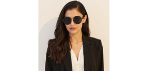 Black Round Full Rim Unisex Sunglasses by Vincent Chase Polarized-229171
