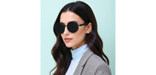 Load image into Gallery viewer, Black Round Full Rim Unisex Sunglasses by Vincent Chase Polarized-229171