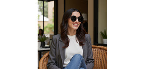 Black Round Full Rim Unisex Sunglasses by Vincent Chase Polarized-229171