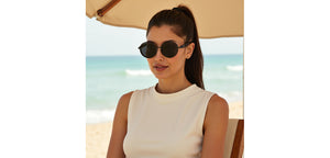 Black Round Full Rim Unisex Sunglasses by Vincent Chase Polarized-229171