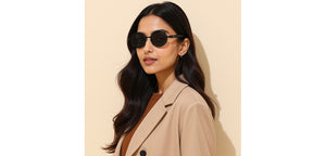 Black Round Full Rim Unisex Sunglasses by Vincent Chase Polarized-229172