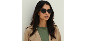 Black Round Full Rim Unisex Sunglasses by Vincent Chase Polarized-229172