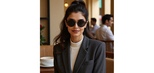 Black Round Full Rim Unisex Sunglasses by Vincent Chase Polarized-229172