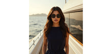 Load image into Gallery viewer, Black Round Full Rim Unisex Sunglasses by Vincent Chase Polarized-229172
