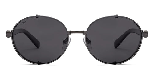 Black Round Full Rim Unisex Sunglasses by Vincent Chase Polarized-229171