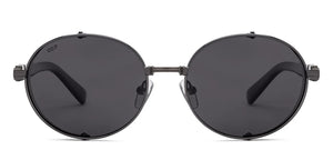 Black Round Full Rim Unisex Sunglasses by Vincent Chase Polarized-229171