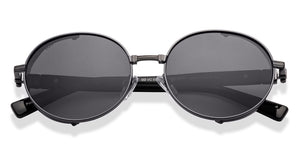 Black Round Full Rim Unisex Sunglasses by Vincent Chase Polarized-229171