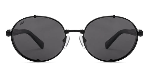 Black Round Full Rim Unisex Sunglasses by Vincent Chase Polarized-229172