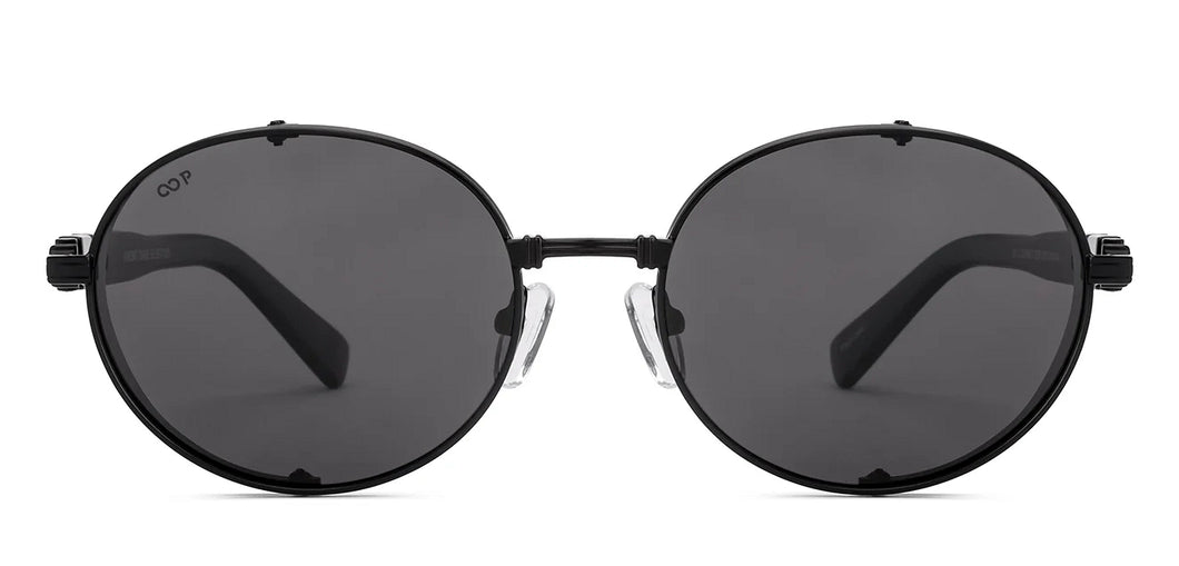 Black Round Full Rim Unisex Sunglasses by Vincent Chase Polarized-229172