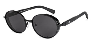 Black Round Full Rim Unisex Sunglasses by Vincent Chase Polarized-229172