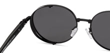 Load image into Gallery viewer, Black Round Full Rim Unisex Sunglasses by Vincent Chase Polarized-229172