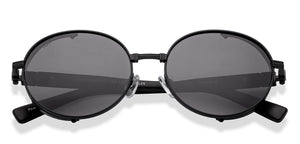 Black Round Full Rim Unisex Sunglasses by Vincent Chase Polarized-229172