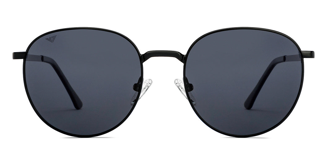 Black Round Full Rim Unisex Sunglasses by Vincent Chase-217638