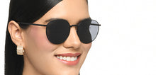 Load image into Gallery viewer, Black Round Full Rim Unisex Sunglasses by Vincent Chase-217638