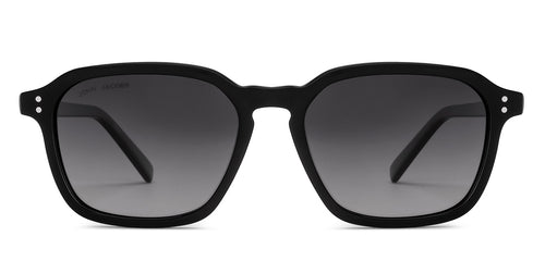 Black Square Full Rim Unisex Sunglasses by John Jacobs-231401