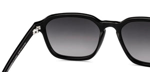 Black Square Full Rim Unisex Sunglasses by John Jacobs-231401
