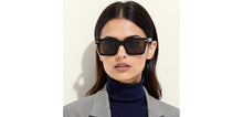 Load image into Gallery viewer, Black Square Full Rim Unisex Sunglasses by John Jacobs-233509