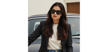 Load image into Gallery viewer, Black Square Full Rim Women Sunglasses by John Jacobs-236879