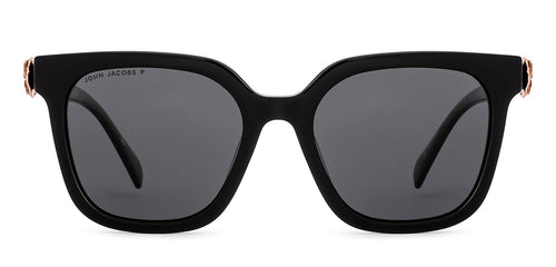 Black Square Full Rim Women Sunglasses by John Jacobs-236879