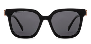 Black Square Full Rim Women Sunglasses by John Jacobs-236879