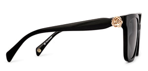 Black Square Full Rim Women Sunglasses by John Jacobs-236879