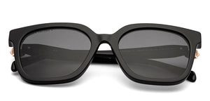 Black Square Full Rim Women Sunglasses by John Jacobs-236879