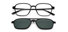 Load image into Gallery viewer, Black Square Full Rim Unisex Eyeglasses by Lenskart Air-216622
