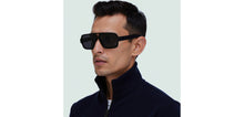 Load image into Gallery viewer, Black Square Full Rim Unisex Sunglasses by Vincent Chase Polarized-229113