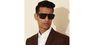 Black Square Full Rim Unisex Sunglasses by Vincent Chase Polarized-229113