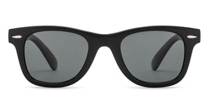 Black Wayfarer Full Rim Kids Sunglasses by Hooper-209795