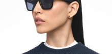 Load image into Gallery viewer, Black Wayfarer Full Rim Unisex Sunglasses by Vincent Chase Polarized-215955