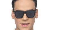 Load image into Gallery viewer, Black Wayfarer Full Rim Unisex Sunglasses by Vincent Chase Polarized-215955