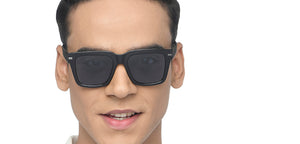 Black Wayfarer Full Rim Unisex Sunglasses by Vincent Chase Polarized-215955