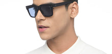 Load image into Gallery viewer, Black Wayfarer Full Rim Unisex Sunglasses by Vincent Chase Polarized-215955