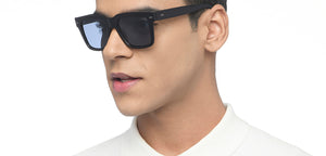 Black Wayfarer Full Rim Unisex Sunglasses by Vincent Chase Polarized-215955